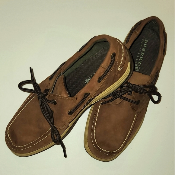 Sperry Top-sider Intrepid shoe. Big boys Sz 5. Brown. Style # YB25328A $20 NWOT. - Picture 4 of 11